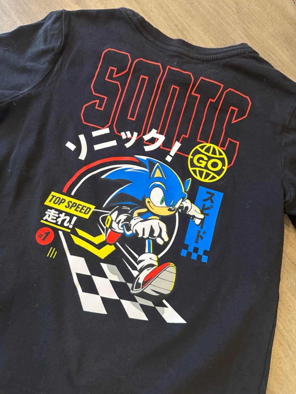 Old Navy Black Sonic the Hedgehog Short-Sleeve Tee - Picture 2 of 3